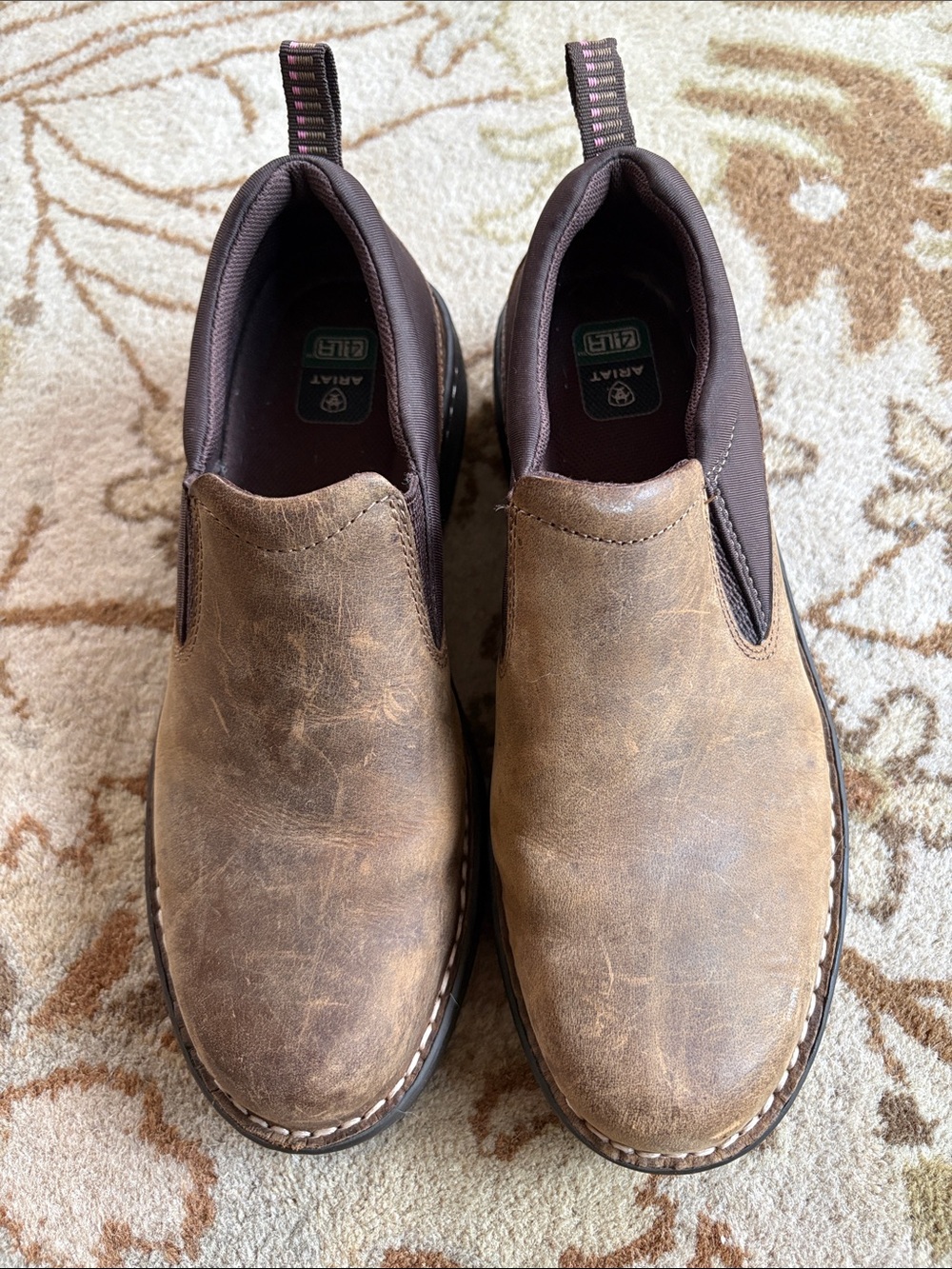 Ariat Women's Traverse Casual Shoes - Distressed Brown Size 9 Preowned